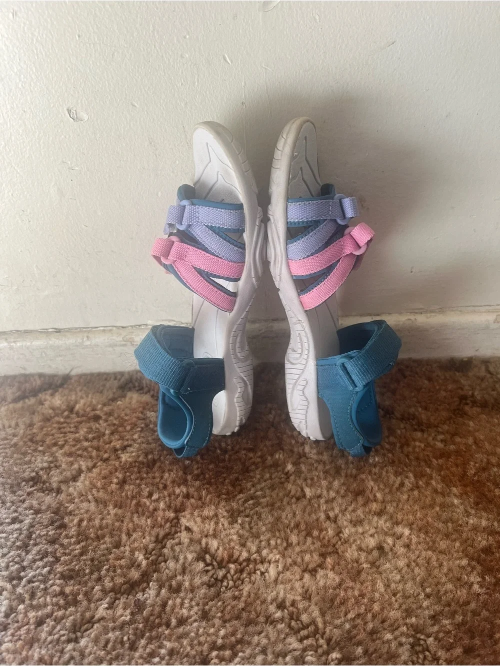Teva Kids Teal, Pink & Lavender Adjustable Sport Sandals